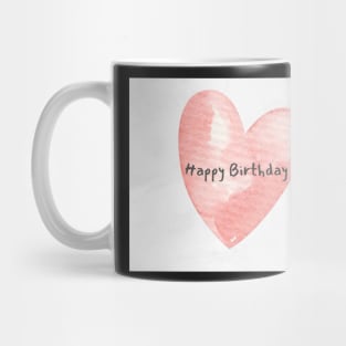 love heart birthday design Mug